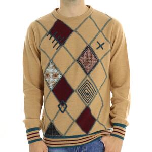 MAGLIA LOSANGHE BEIGE